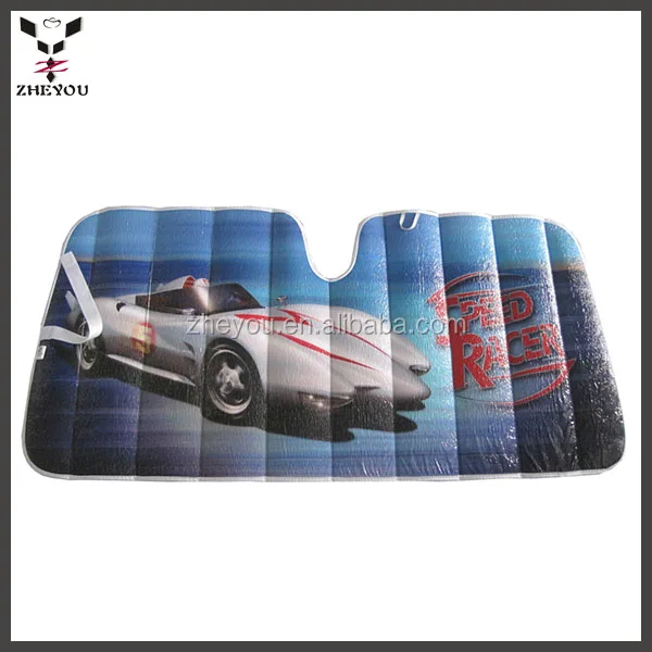 
popular speed racer design funny car window sunshade sun shade car 
