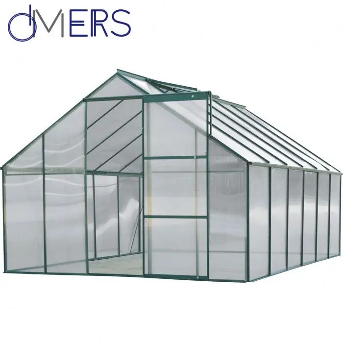 
cheap commercial grow vegetables polycarbonate sheet agriculture green house for plastic 