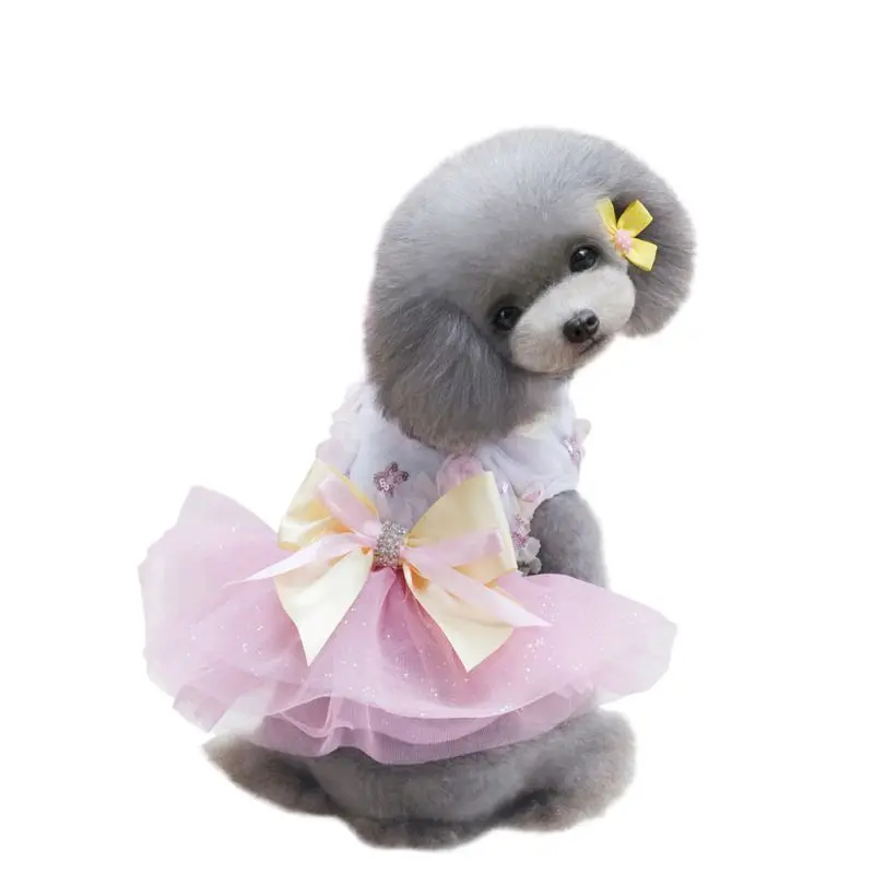 
Summer Fancy Wedding Princess Small Pet Puppy Dog Dresses 