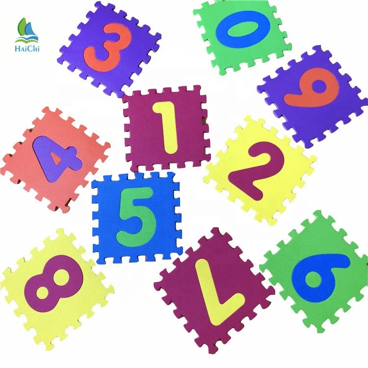60cmX60cm Size Soft EVA Foam Baby Children Kids Play Mat Alphabet Number Puzzle Mat