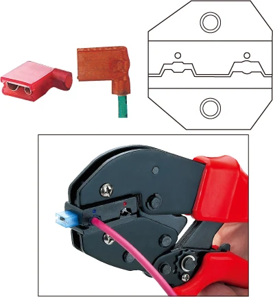 AP-07FL easy crimping tools flag type insulated female terminals crimping plier hand tools