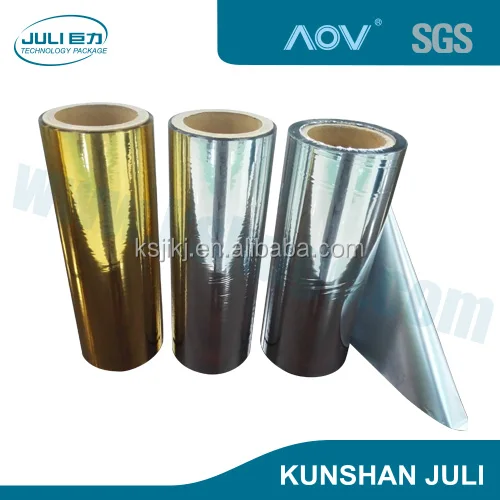 
Metallized PET Colored Plastic Film, silver coated pet film 