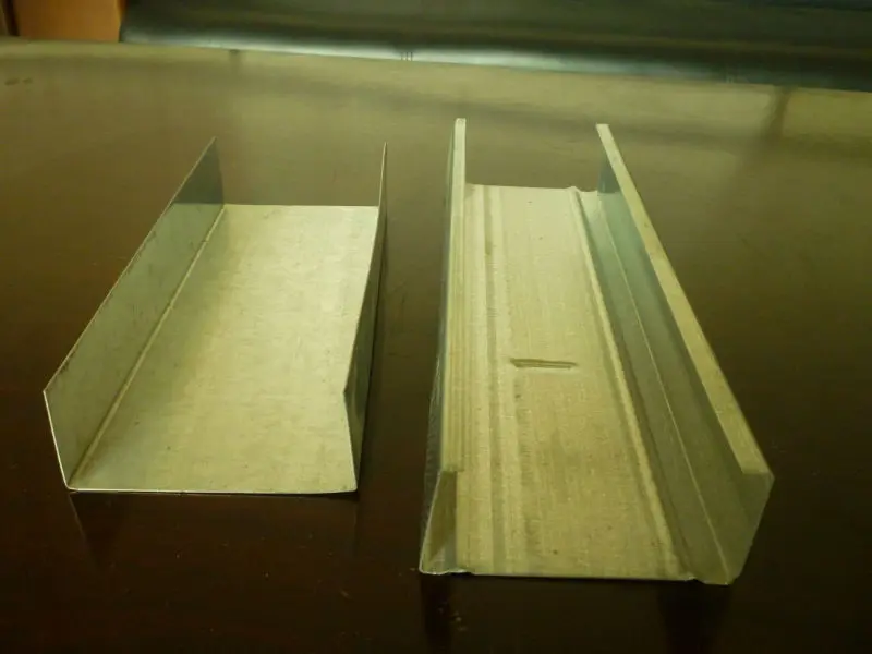 Gypsum board wall partition silver stainless steel main channel