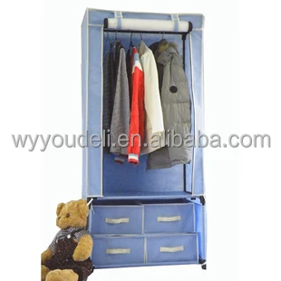 manufacturer PEVA door clothes cabinet plastic joint with drawer
