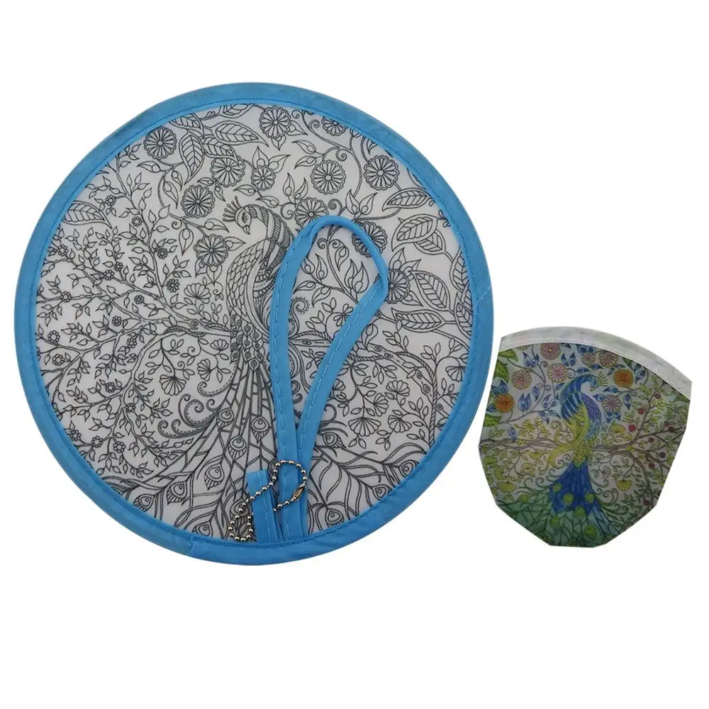 
Nylon Material Novelty Mini Foldable flying disc hand Fan for Promotion Gift 
