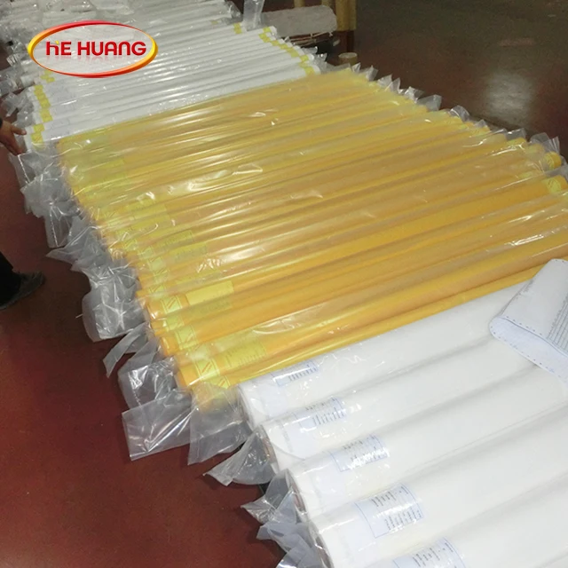 
Wenzhou Hehuang 43T 54T 77T Polyester Silk Bolting Screen Printing Wire Mesh 