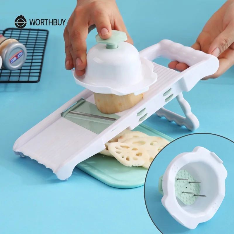 WORTHBUY кухонные аксессуары, картофелечистка, резак, пластиковая овощерезка, терка для овощей с лопастями