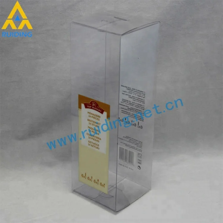 Box Transparent PP Decorative Plastic Display Eco-friendly Clear PET LED Candle Cup Square Plastic Boxes Recyclable