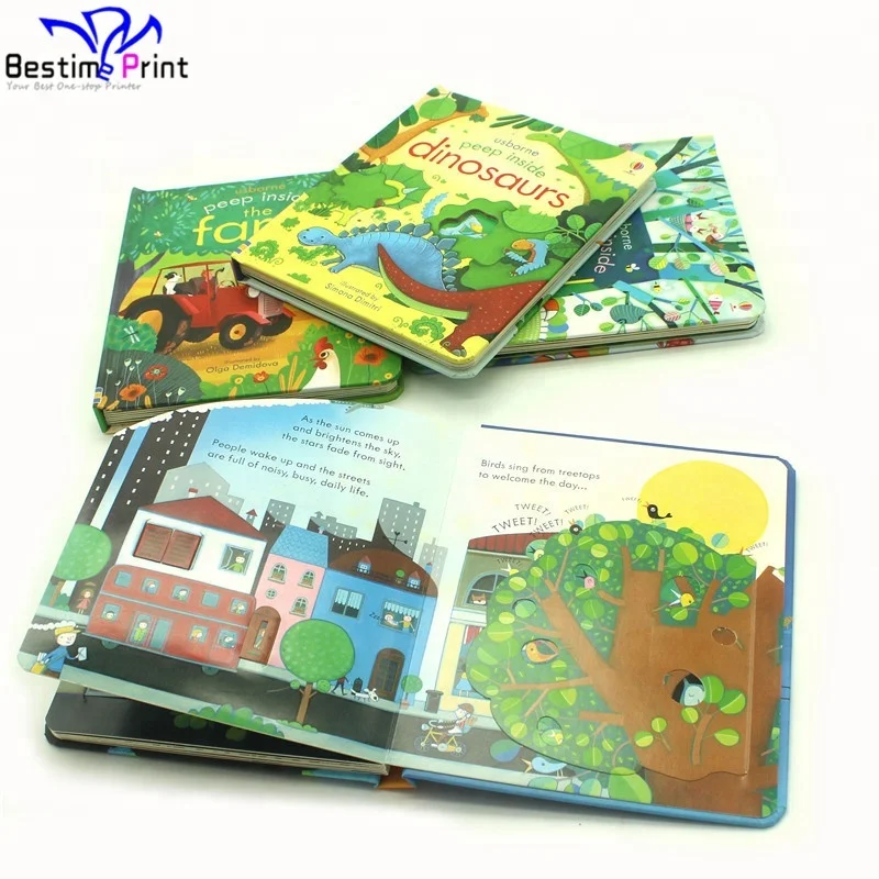 Услуги печати детских книг в твердом переплете с откидной крышкой