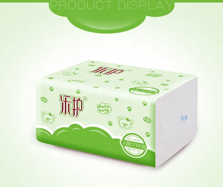 Rounuo wholesale soft pack facial tissue, 100% wood pulp, 3 ply