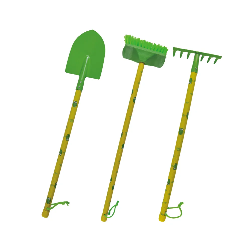 3pcs long handle kids garden tool