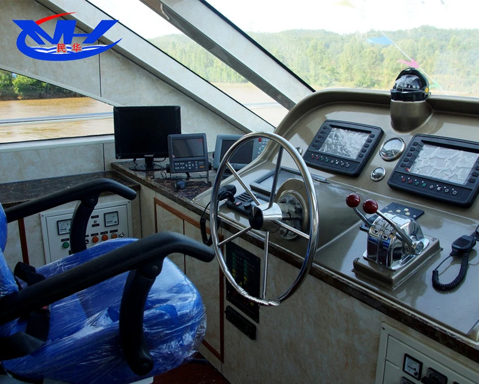 
92seats River and Offshore Fiberglass Material Sightseeing Passenger Boat 