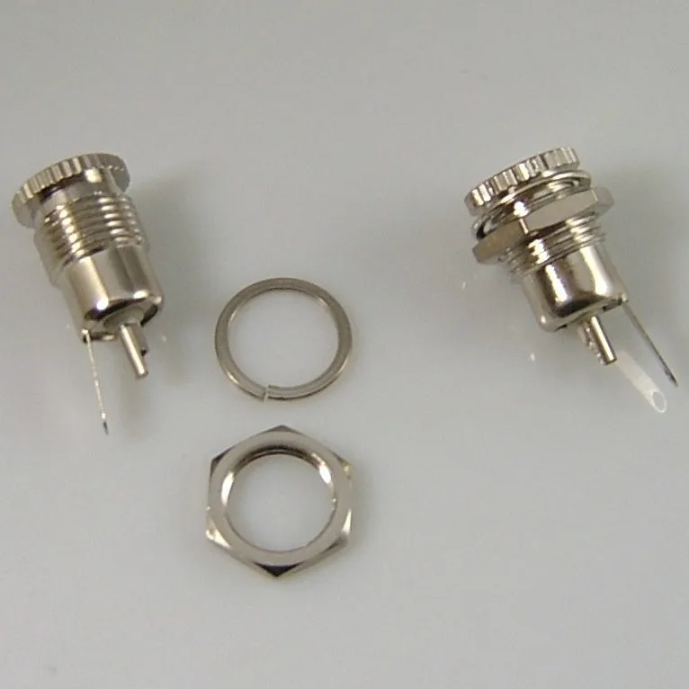 5.5x2.1mm 5.5/2.1mm DC female Power Jack Socket Threaded Female Connector