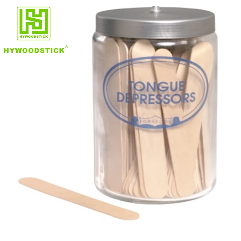 Disposable Wooden Tongue Depressor Waxing Spatulas Flat Wood Sticks For Beauty Care Biodegradable