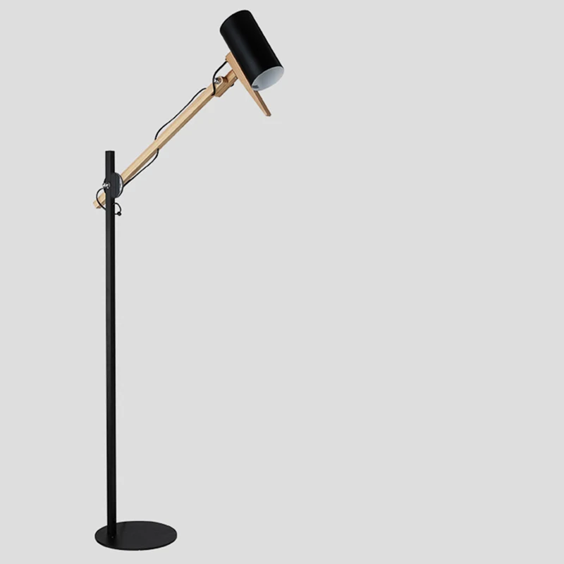 
modern simple dining room decorative wood led standard lamp northern Europe living room or shopfancy metal floor lamp 