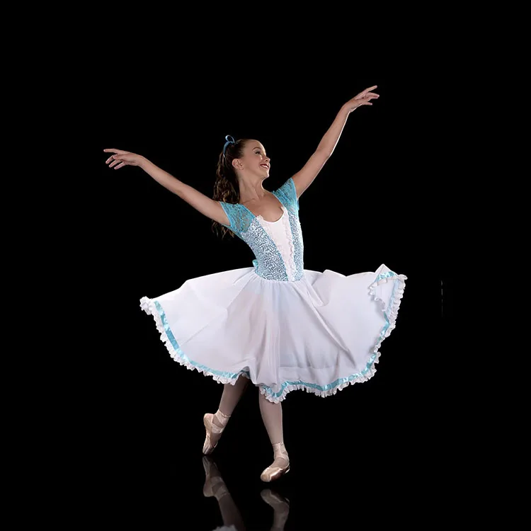 Elegant Dance Lyrical Modern Costumes Women Ballet Dress Adult Contemporary Dance Wear for Performance