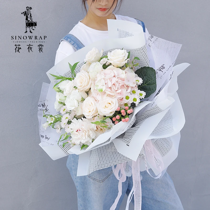 
Ricamo design Flower Wrapping Suppliers Wholesale Plastic Flower Wrapping Paper Waterproof 