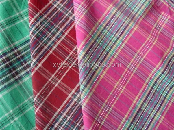 
100% cotton yarn dyed fabric 