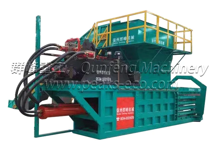 Carton baler machine hydraulic horizontal waste baler