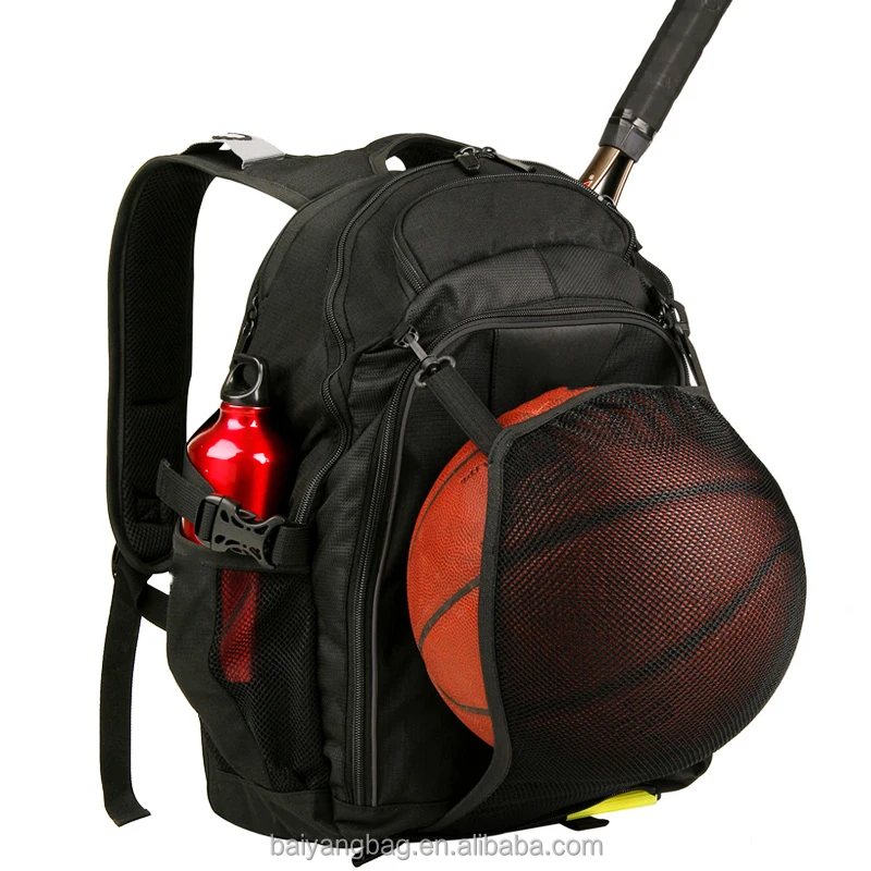 China Guangzhou supplier factory direct sale sports basketball backpack with ball pocket
