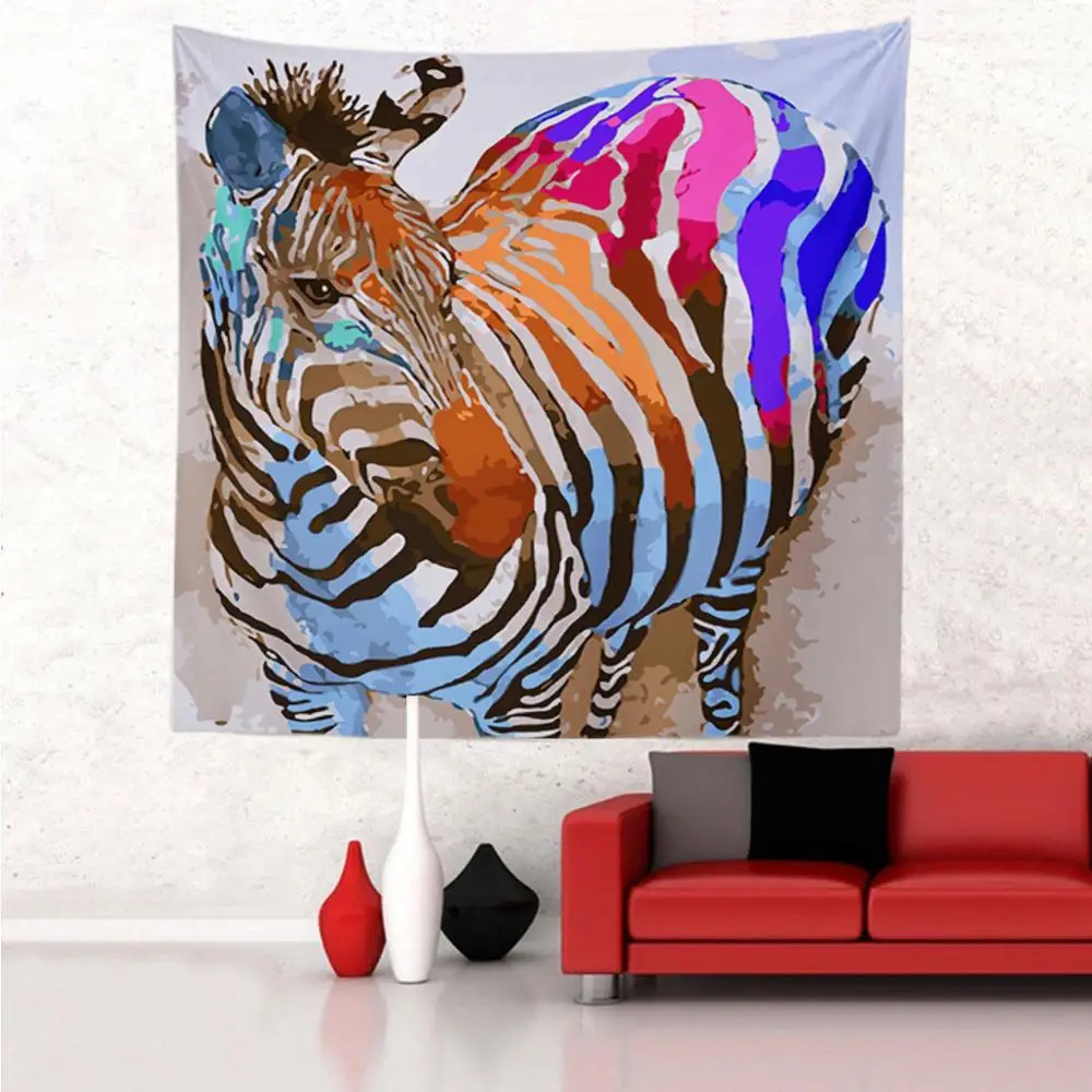 Promotion Fast Delivery Corlourful Animals Designs Wall Tapestry