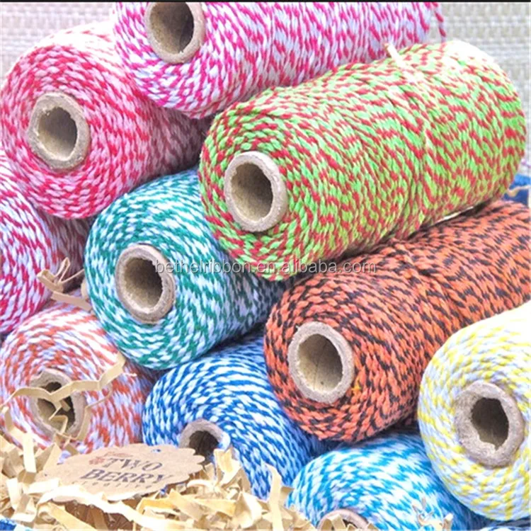 3-strand twisted cotton bakers twine rope thread