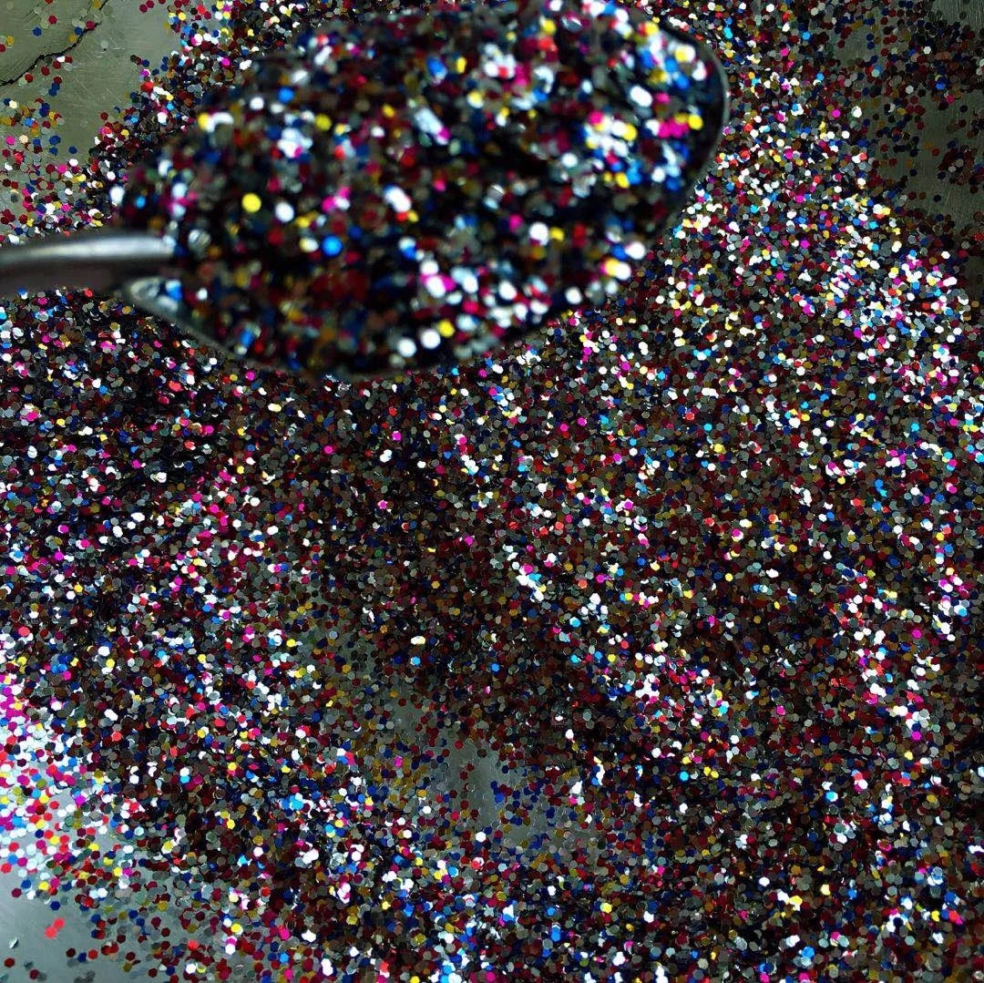 Wholesale Bulk Glitter Holographic Iridescent Craft Pigments Cosmetic Powder Chunky Glitter For Nail Art Christmas Decoration