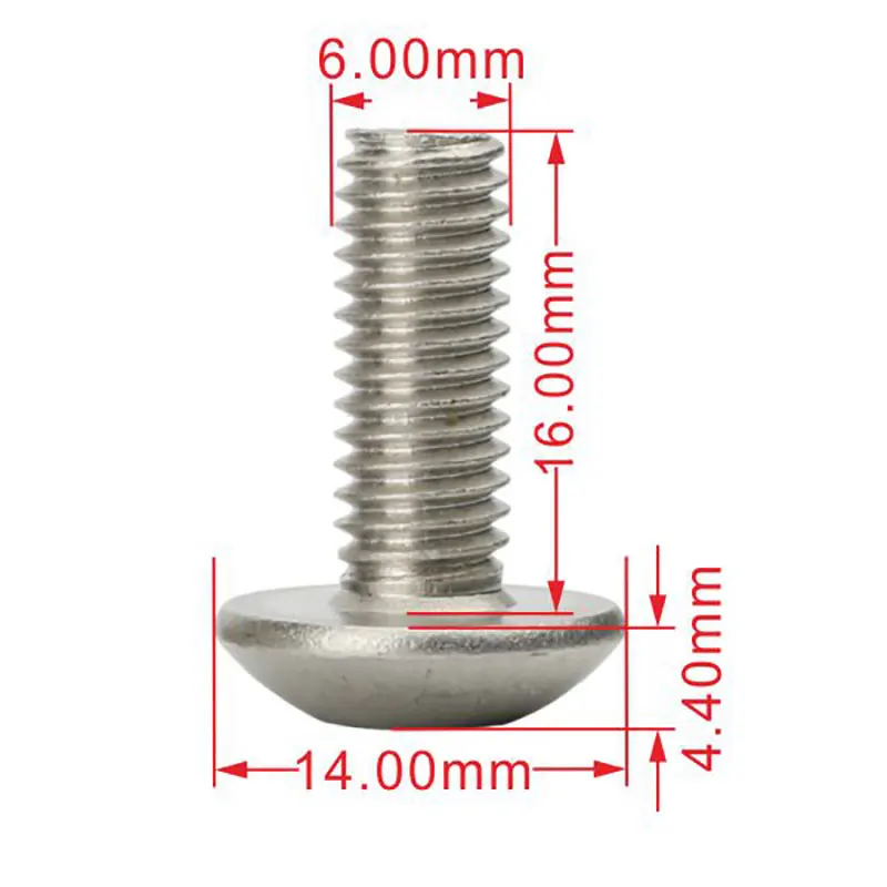 M7 Allen Type Pan Head Cap Screw A2-70 Allen Key Screw M2 M3 M4 M5 M6 M8 or Customized