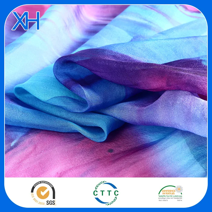 
Wholesale Silk Fabric Printed 100% Chiffon by Xinhe Textiles 