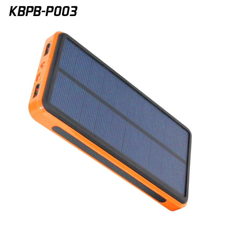 High Capacity Solar Power Bank 20000Mah For Outdoor Activities New Products