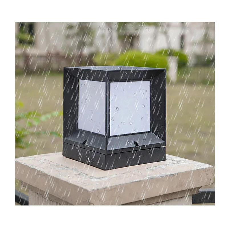  Уличная Водонепроницаемая столбовая лампа 5 Вт 7 10 Солнечная для ворот