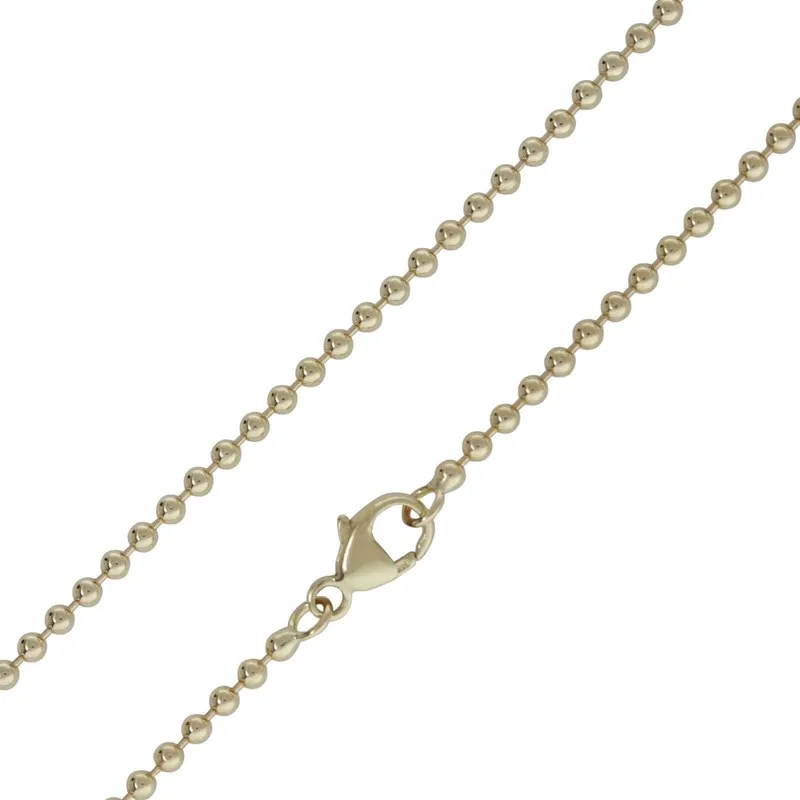 Wholesale 316L Stainless Steel Ball Chain Necklace Gold Plated Chain Necklace Jewelry