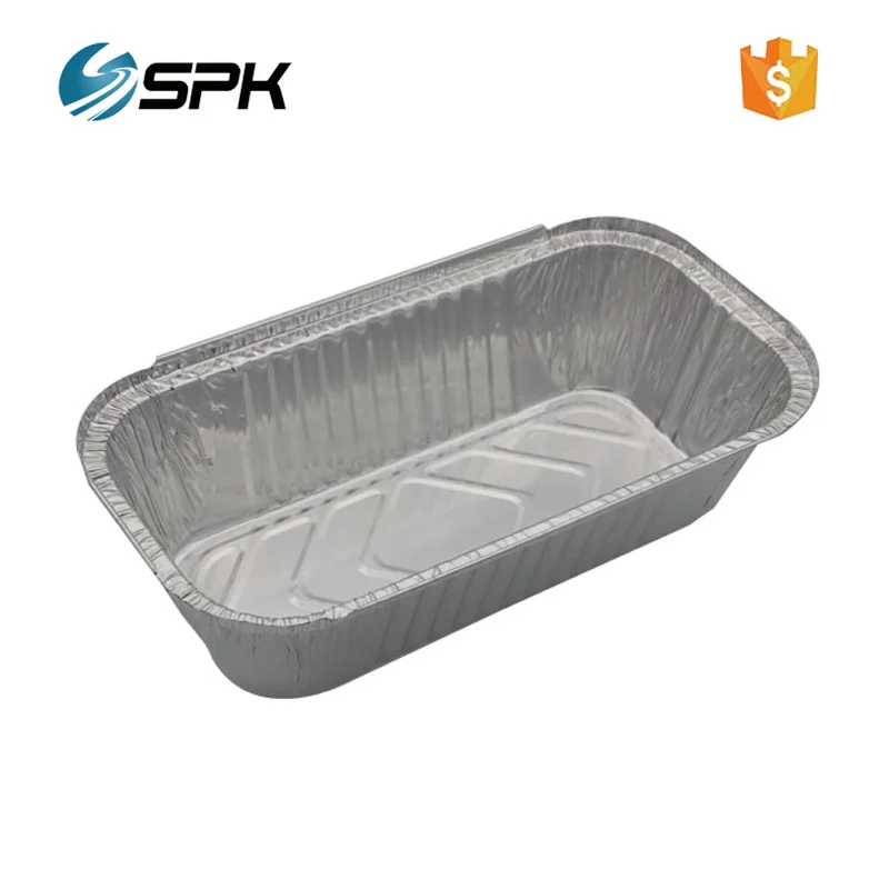 Leakproof airline food serving aluminum foil container tray for oven
