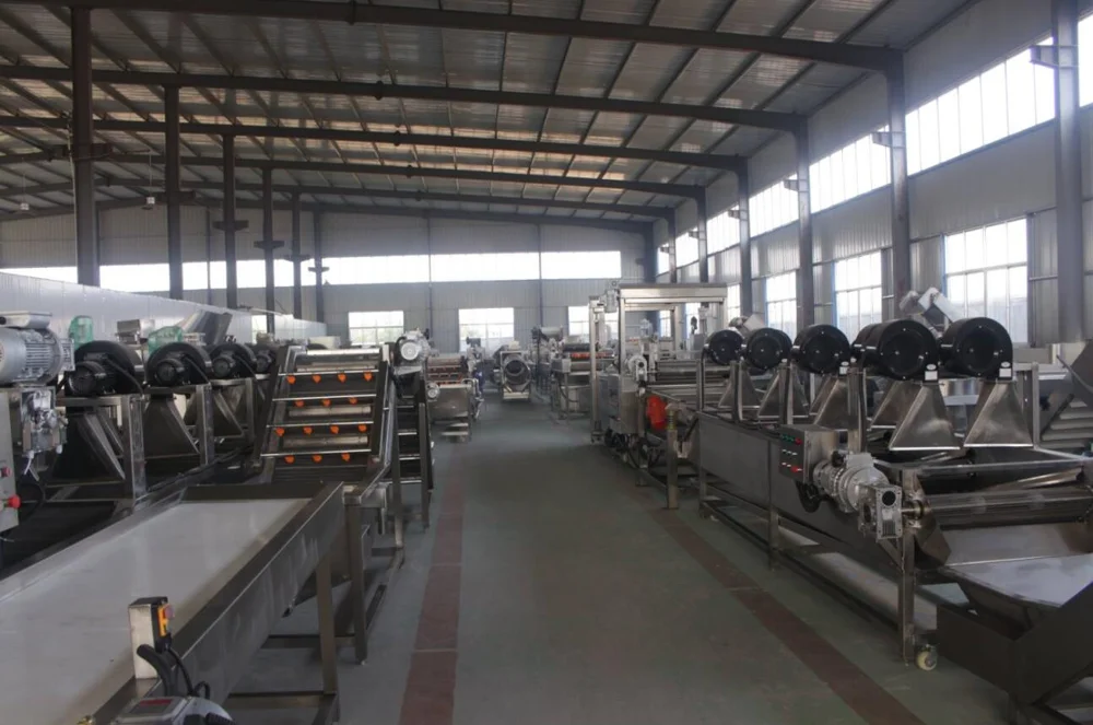 Semi- automatic Fried Potato Chips Production Line / French Fries Making Machine / Frozen Fries Processing plant
