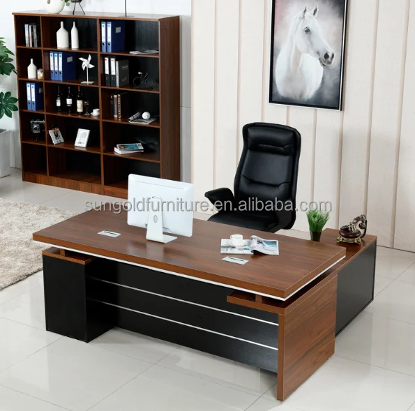 Wholesale modern office furniture executive desks L shaped office table photos