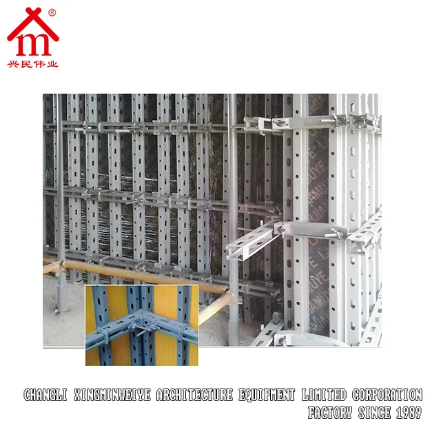 adjustable steel formwork for column (replace wood beam,steel form panel)