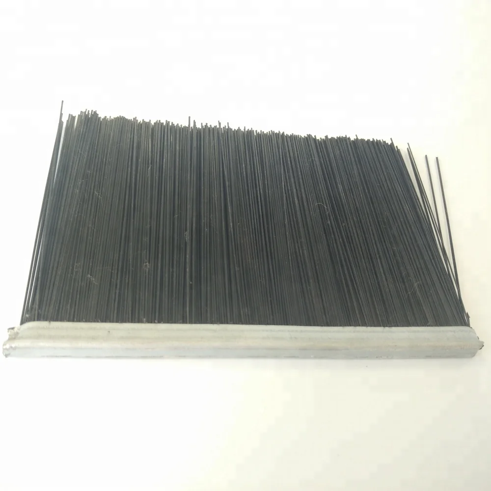 Split brush plate for cable pass-through