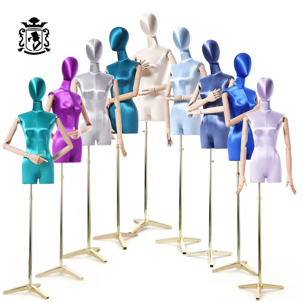 Манекен для девушек rubo, Модный Манекен, торс, деревянная рука, полутело, женский манекен, голова для париков