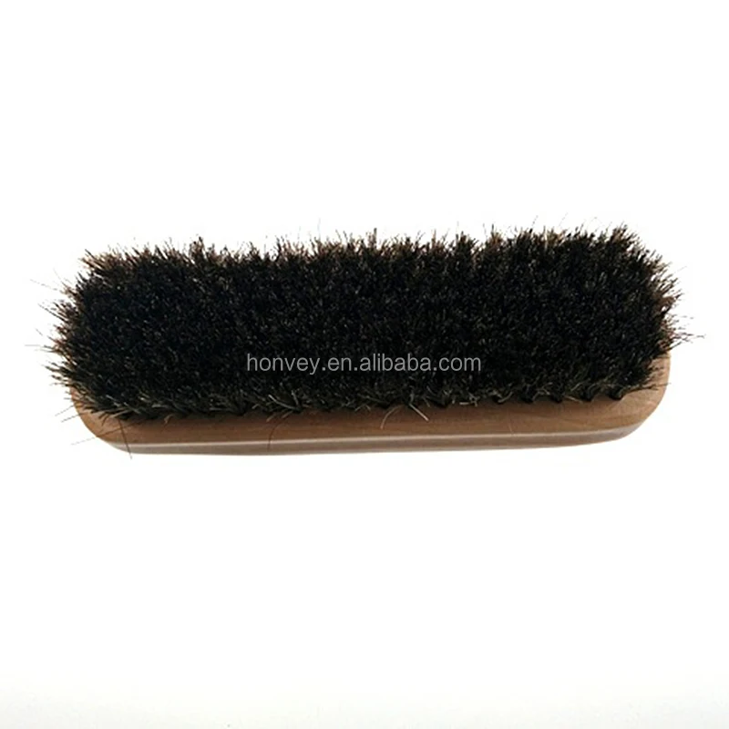 
Wooden Handle Shoes Shine Brush Polish Bristle Horse Hair Buffing Brush (with LOGO) 