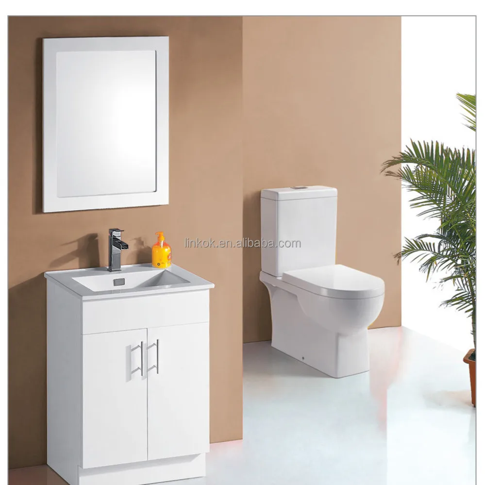 High Quality 36 inch Free Standing Single Basin Ceramic Top Bathroom Cabinet