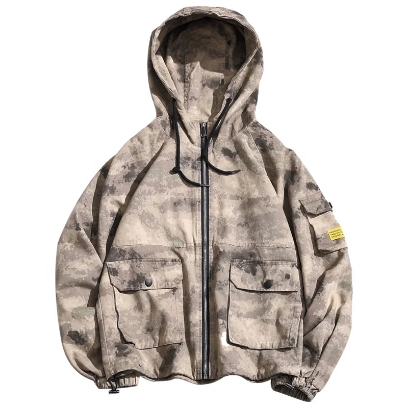 china factory man designer camo yellow light casual jacket