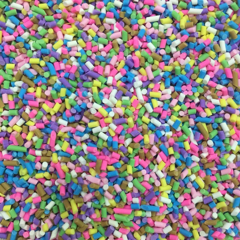 Hot Sale 1.5mm Cupcake Clay Slime Sprinkles for Ice Cream Cake Decoration