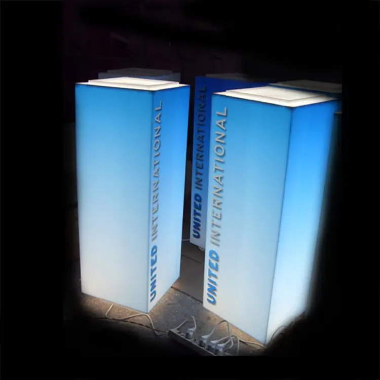 Hot Sale Fashion Acrylic Perspex Box Cube Display With Led Light