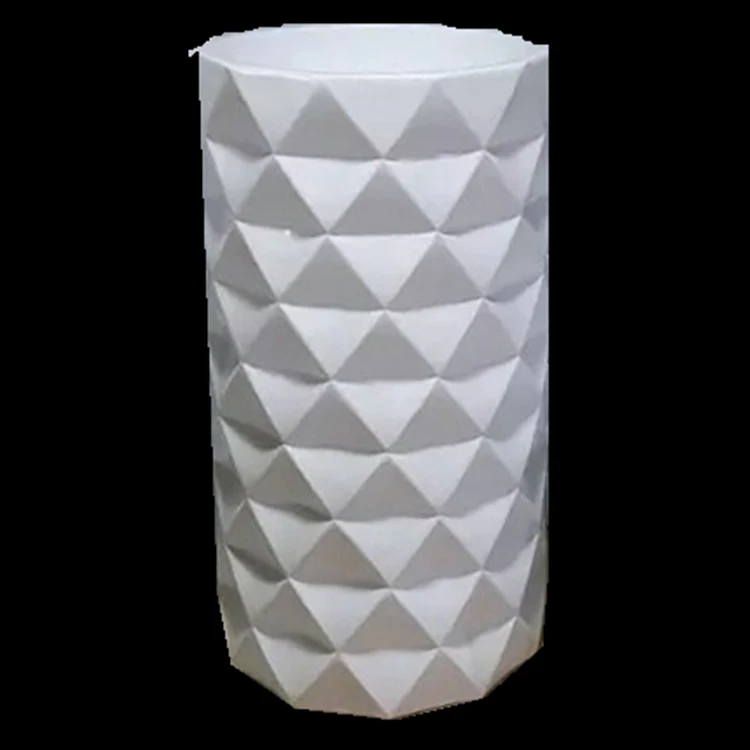 FRP 498 ODM Modern Resin Floor Large Vase For Wedding Geometric Terrarium