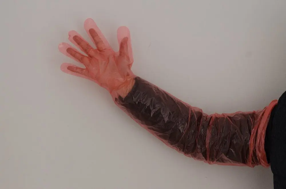 Softtextile одноразовые пластиковые ветеринарные перчатки с длинным рукавом