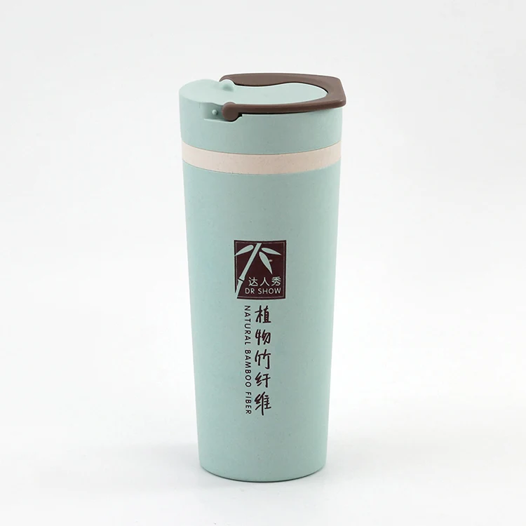 Биоразлагаемые двухслойные бутылки для воды из бамбукового волокна с логотипом на заказ