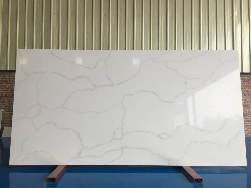 Italian White Calacatta Artificial Quartz Stone kitchen countertop