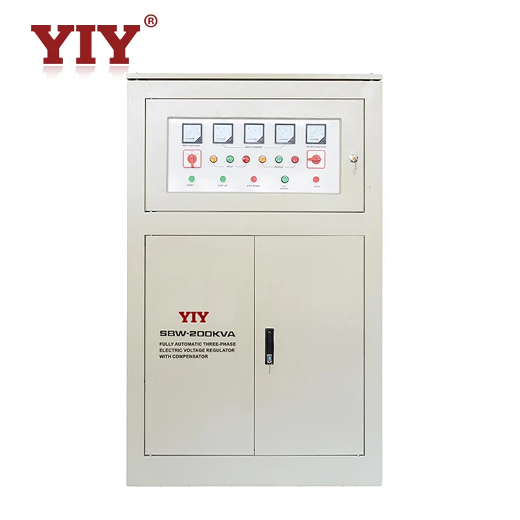 CE approved SBW series 200KVA 250KVA three phase servo motor industrial voltage stabilizer