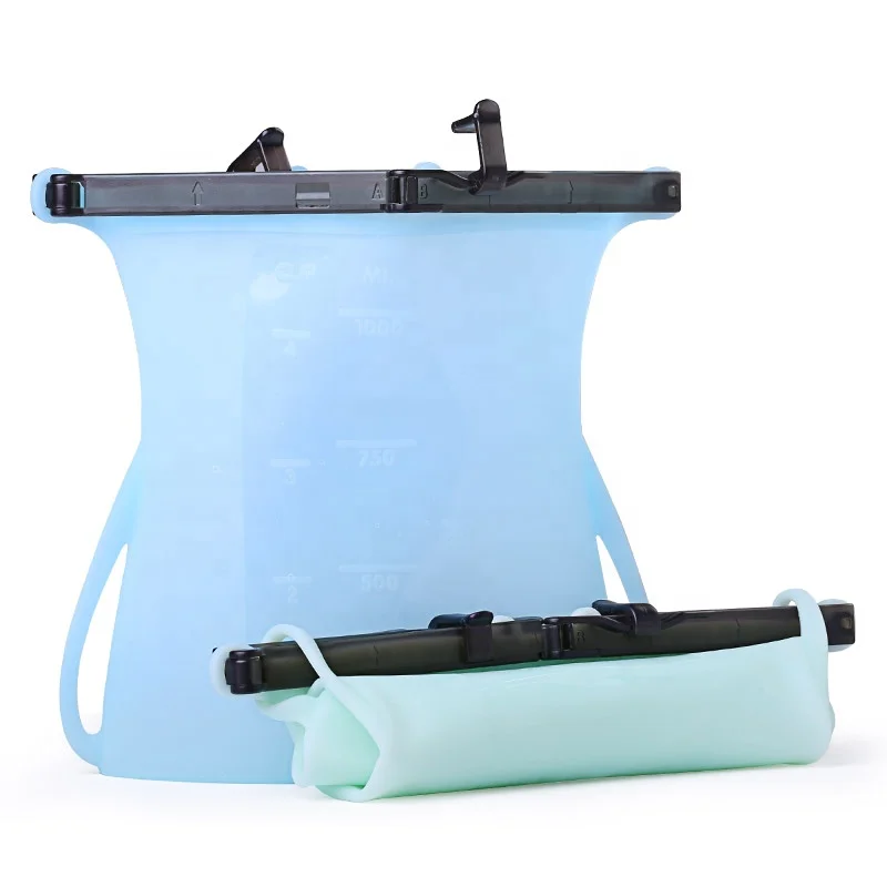 
Amazon Top Seller New Hot Sale Kitchenware Reusable Silicone Food Storage Bag 