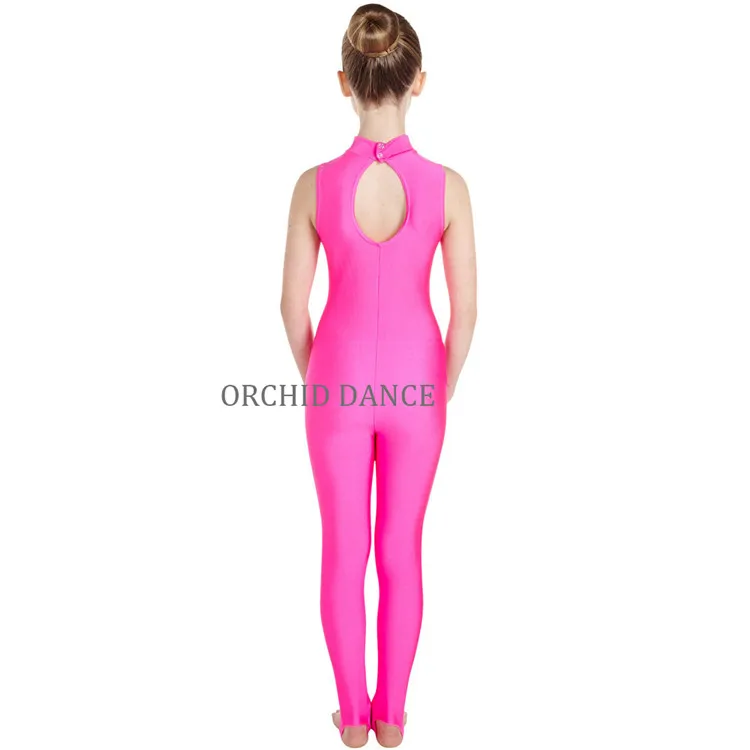 Hot Sale Cheap Kids Girls Gymnastics Dance Wear Sexy Lycra Stirrup Unitards